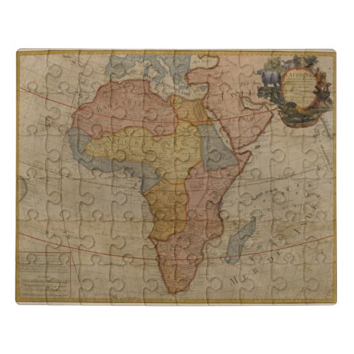 Map of Africa  1700 Jigsaw Puzzle