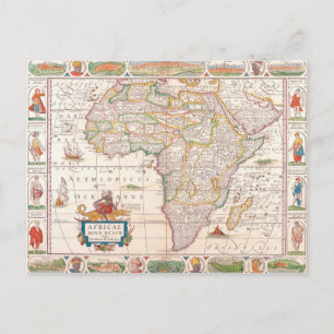 Map of Africa 2 Postcard