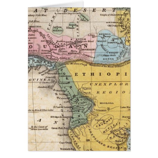 Map of Africa Cards (Front)