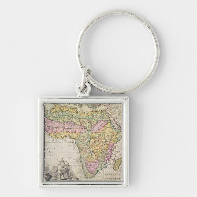 Map of Africa Keychain (Front)