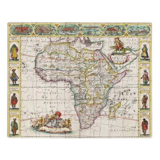 Map of Africa | Nova Africa Jigsaw Puzzle (Puzzle Horizontal)