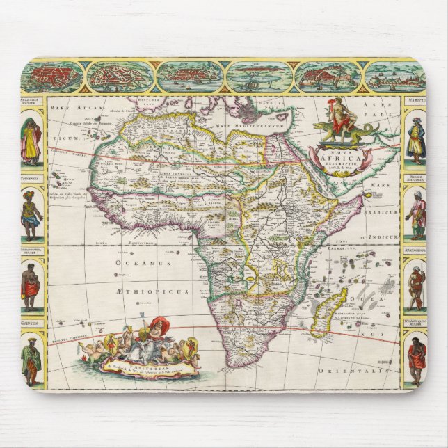 Map of Africa | Nova Africa Mouse Pad (Front)
