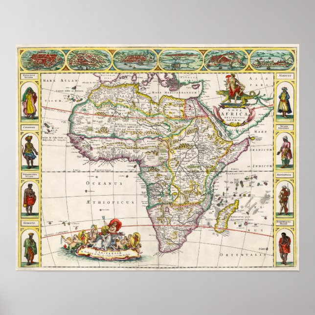 Map of Africa | Nova Africa Poster (Front)
