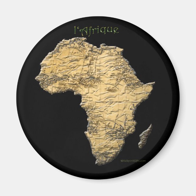 Map of AFRICA Series Magnet (Front)