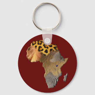 Map of Africa, The Dark Continent Keychain