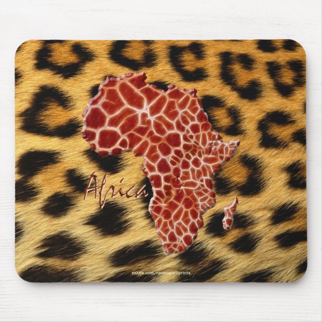 Map of Africa, The Dark Continent Mouse Pad (Front)
