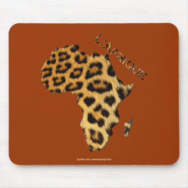 Map of Africa, The Dark Continent Mouse Pad (Front)