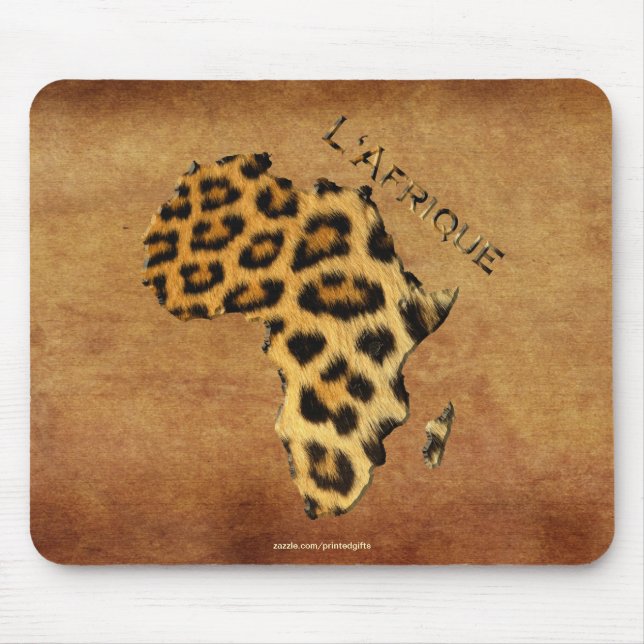 Map of Africa, The Dark Continent Mouse Pad (Front)