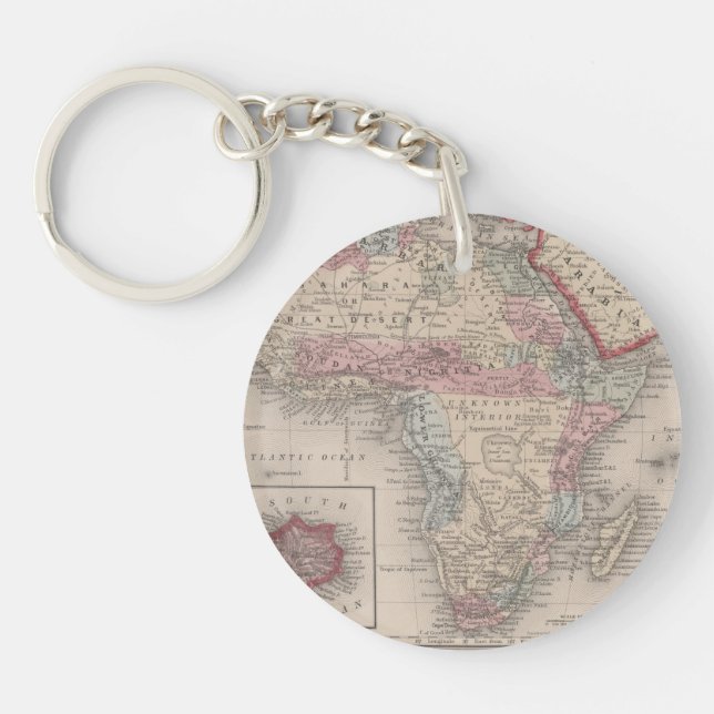 Map of Africa with St Helena Keychain (Front)