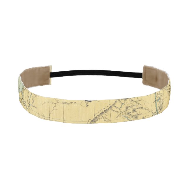 Map Of Alaska Athletic Headband (Front)