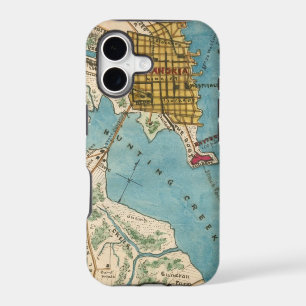 Map of Alexandria VA and Neighboring Cities iPhone 17 Case