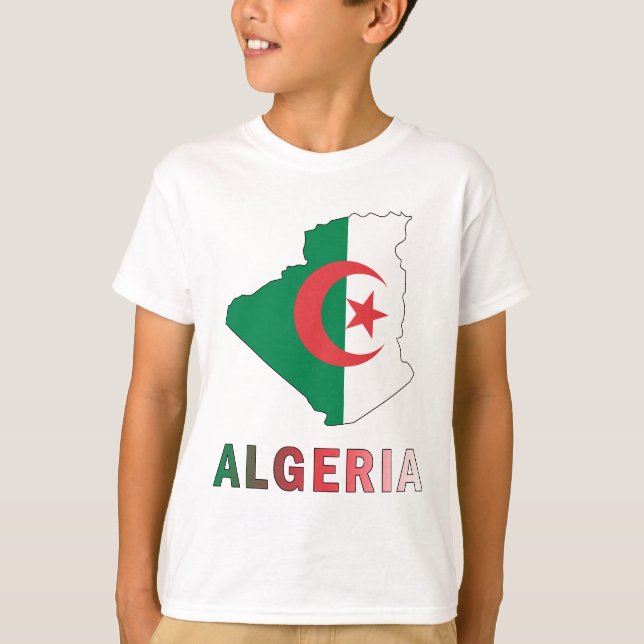 Map Of Algeria T-Shirt (Front)