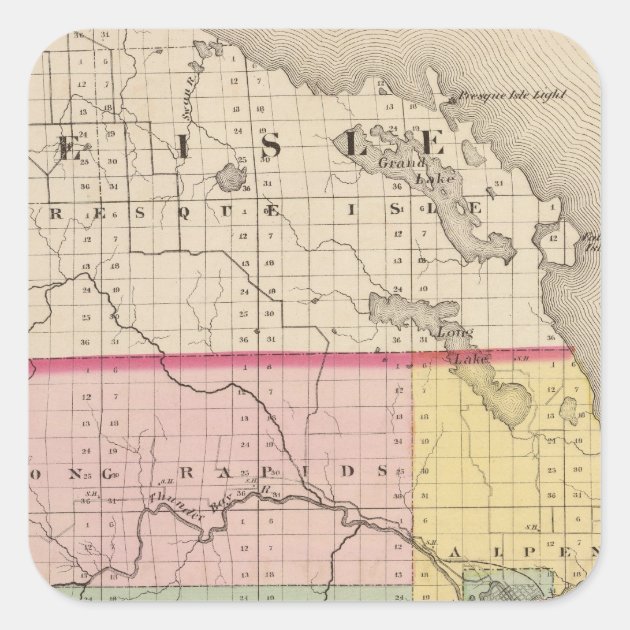 Map Of Alpena County Michigan Square Sticker Zazzle   Map Of Alpena County Michigan Square Sticker Reef561f9dfdd4f88841fcd6027262afa 0ugmc 8byvr 630 