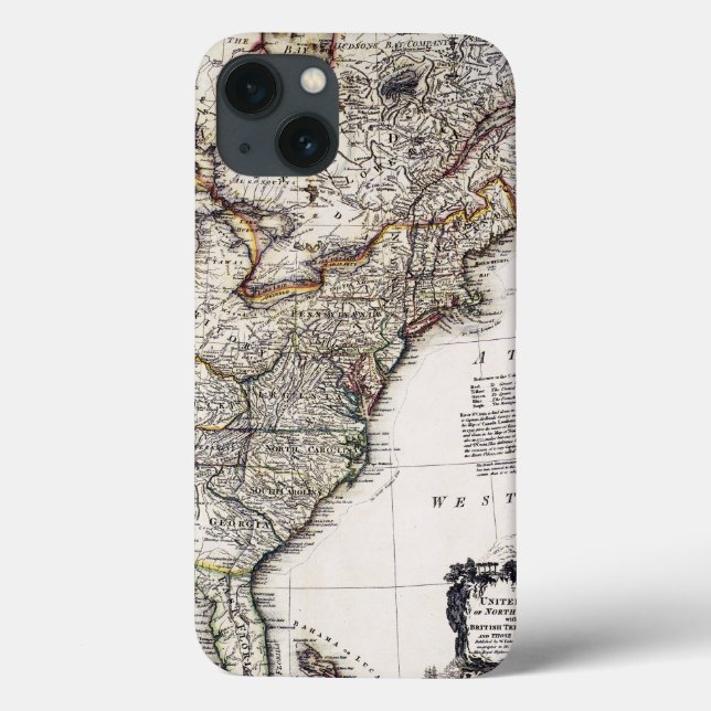 MAP OF AMERICA, 1809 Case-Mate iPhone CASE (Back)