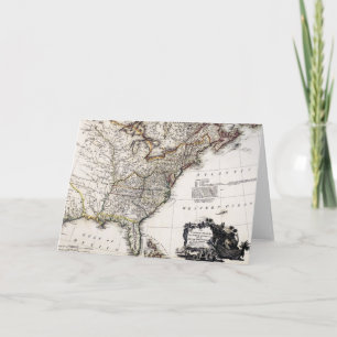 MAP OF AMERICA, 1809 HOLIDAY CARD