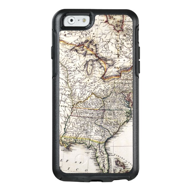 MAP OF AMERICA, 1809 OTTERBOX iPhone CASE (Back)