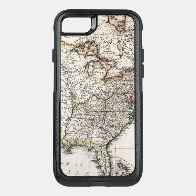 MAP OF AMERICA, 1809 OTTERBOX iPhone CASE (Back)