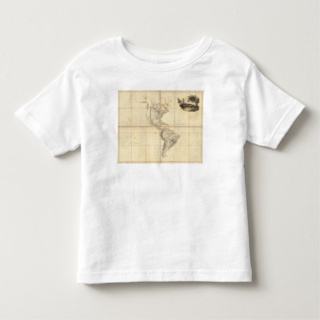 Map of America by A Arrowsmith Toddler T-shirt (Front)