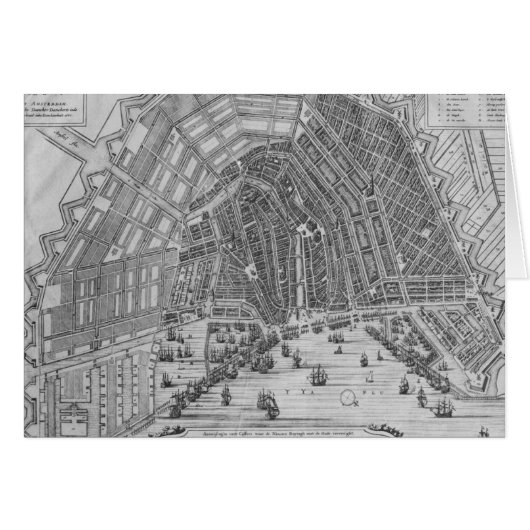 Map of Amsterdam, 1662 (Front Horizontal)
