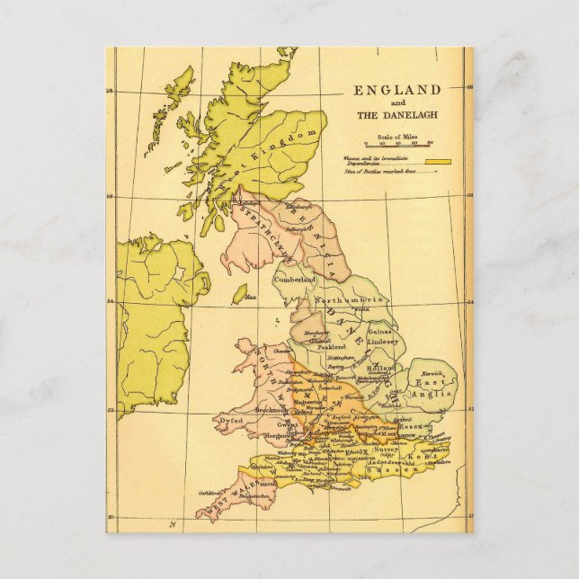 Map of Ancient Britain Postcard (Front)