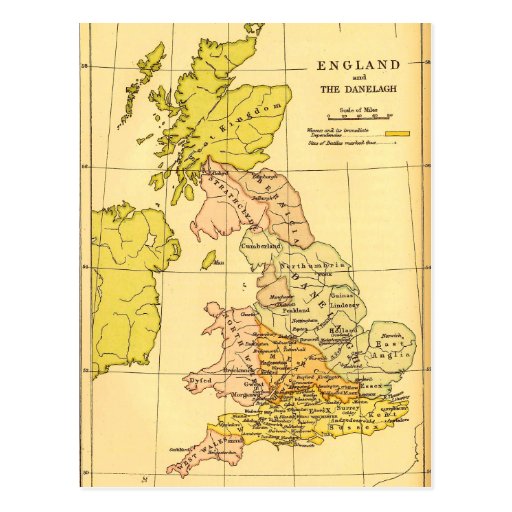 Map of Ancient Britain Postcard | Zazzle