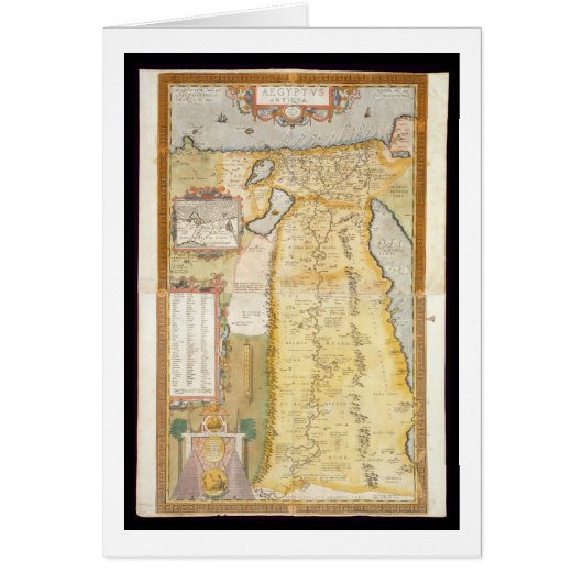 Map of Ancient Egypt, 1584 Cards (Front)