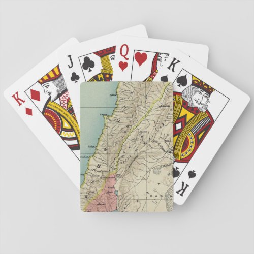 Map of Ancient Israel Playing Cards