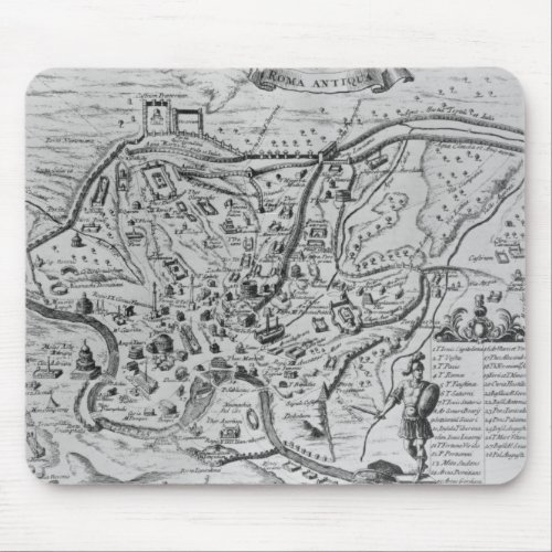 Map of Ancient Rome Mouse Pad