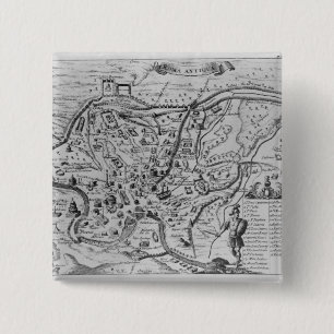 Map of Ancient Rome Pinback Button
