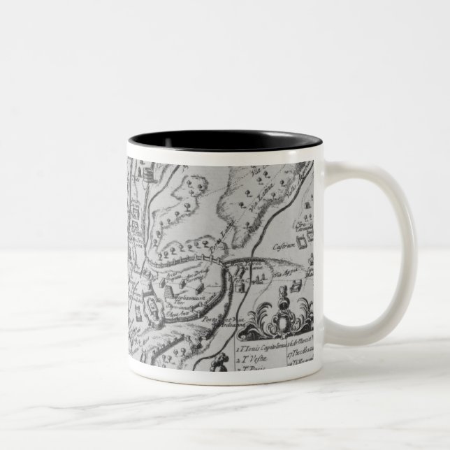 Map of Ancient Rome Two-Tone Coffee Mug (Right)