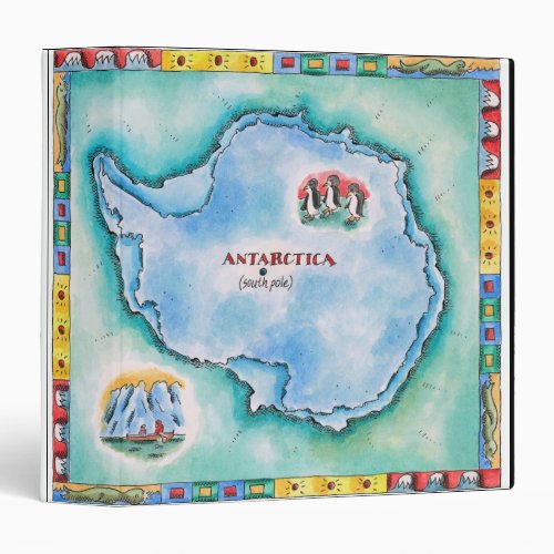Map of Antarctica Binder