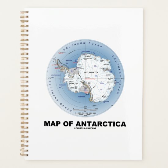 Map Of Antarctica Geography Planner