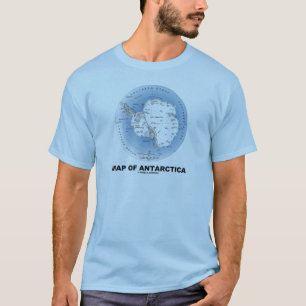 Map Of Antarctica (Geography) T-Shirt