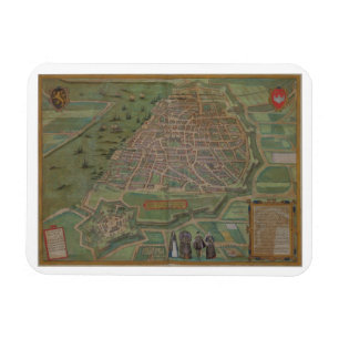 Map of Antwerp, from 'Civitates Orbis Terrarum' by Magnet