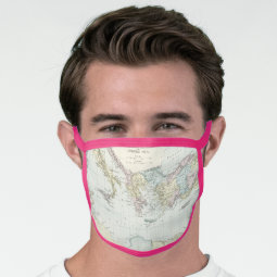 Map of Apostle Paul's Missionary Journeys Face Mask | Zazzle