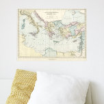 Map Of Apostle Paul&#39;s Missionary Journeys Poster at Zazzle