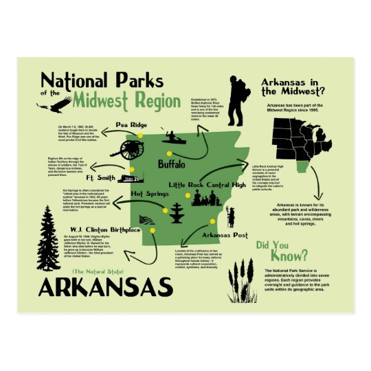 Map Of Arkansas National Parks Postcard Re2ef7bb71acc44d2959361afe0f074b4 Vgbaq 8byvr 540 