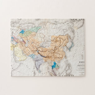 Map of Asia Time of Kublai Khan Jigsaw Puzzle