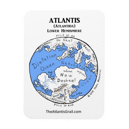 Map of Atlantis _ Lower Hemisphere _ Magnet 2