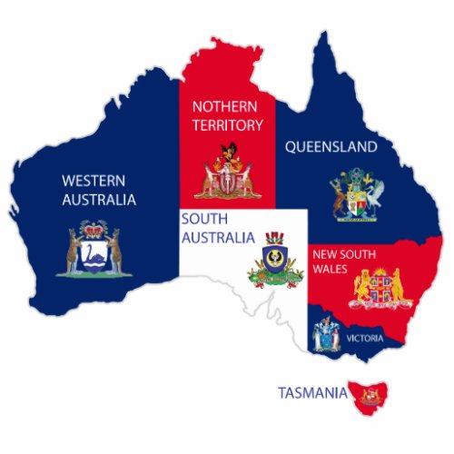 Map of Australia Cutout