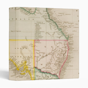 Map of Australia & New Zealand 3 Ring Binder