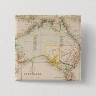 Map of Australia & New Zealand Button