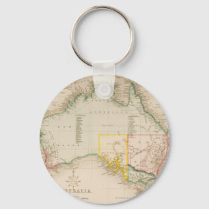 Map of Australia & New Zealand Keychain