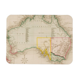 Map of Australia & New Zealand Magnet