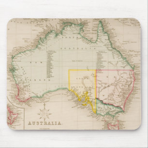 Map of Australia & New Zealand Mouse Pad