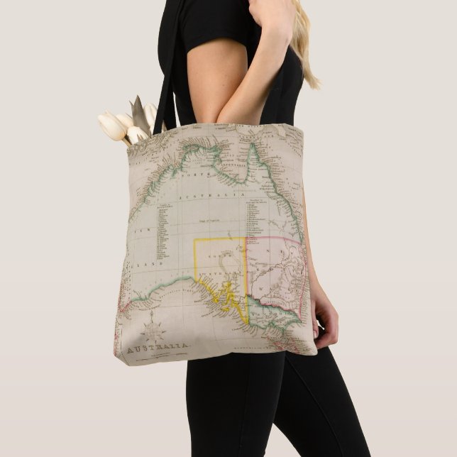 Map of Australia & New Zealand Tote Bag (Close Up)