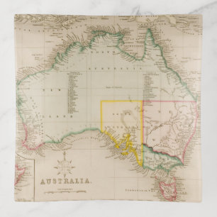 Map of Australia & New Zealand Trinket Tray