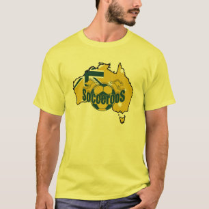 Map of Australia Socceroos logo 2010 Gifts T-Shirt