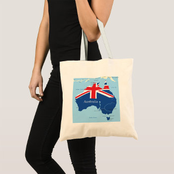 Map Of Australia Tote Bag by spudcreative at Zazzle