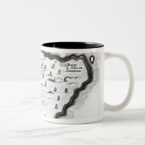 Map of Barbados Two_Tone Coffee Mug